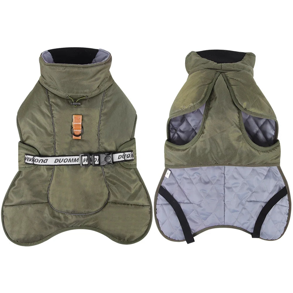 Dog Jacket Windproof Winter Warm