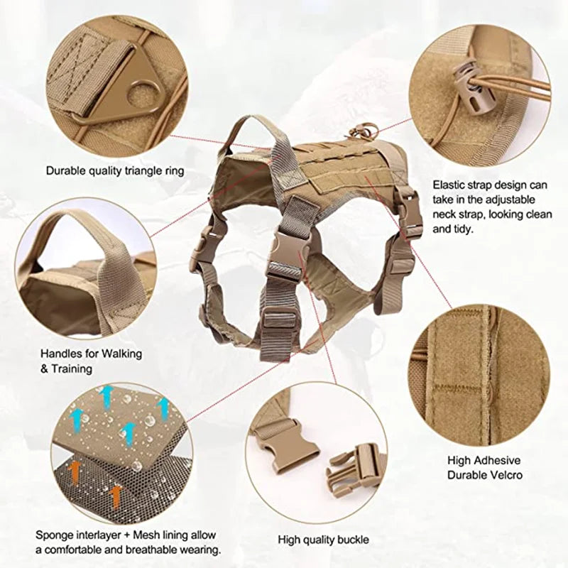 Military Tactical Dog Harness