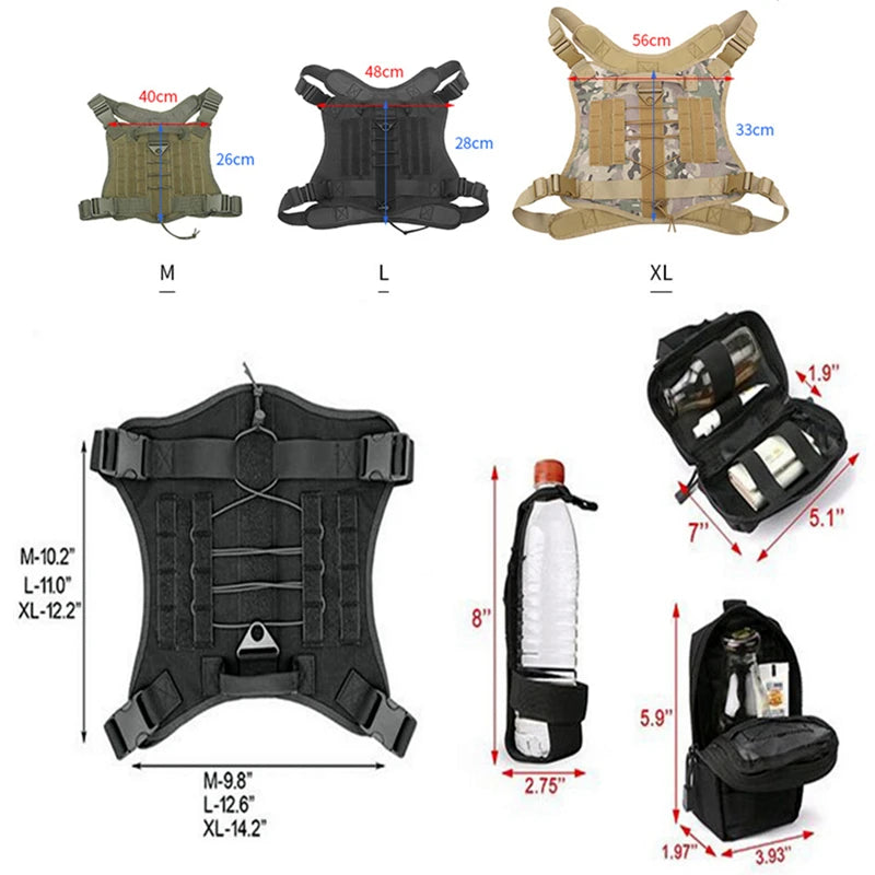 Military Tactical Dog Harness