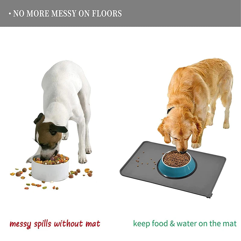 Silicone Pet Bowl Mat Non-Stick.