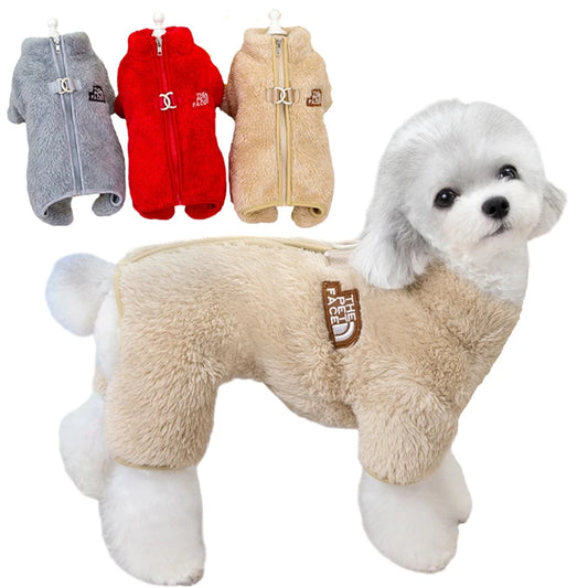 Dog Jumpsuit Coat with Zipper