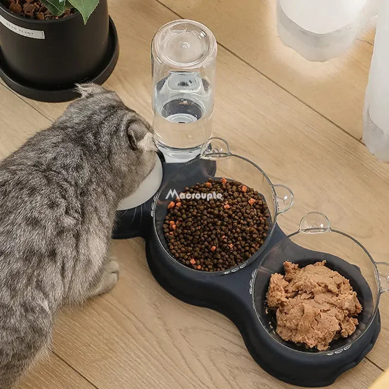 Pet Bowl Automatic Feeder 3-in-1.