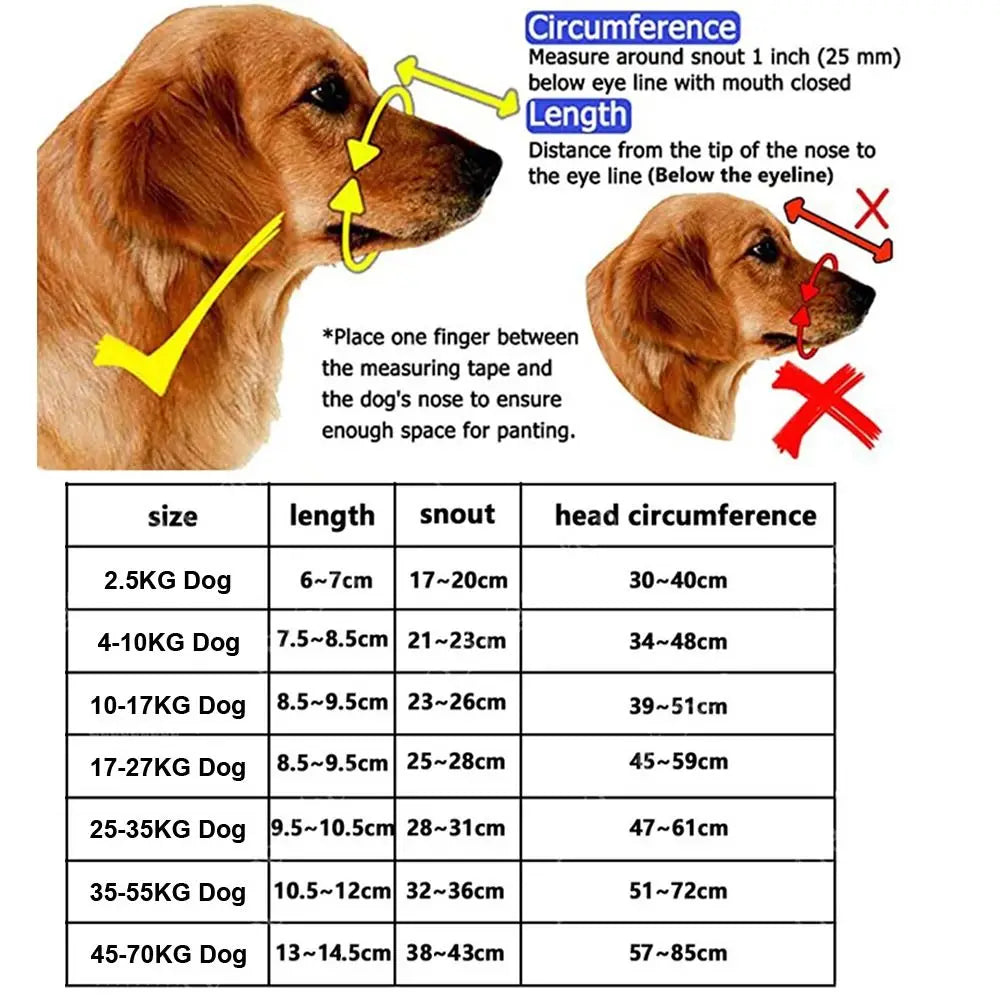 Adjustable Dog Muzzle Anti-Biting