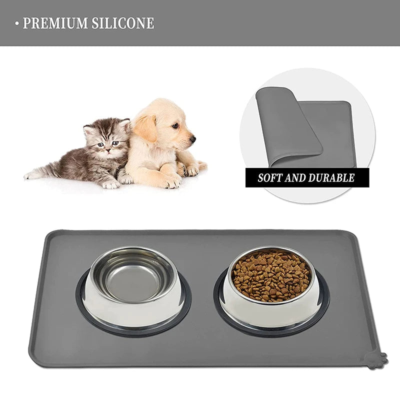 Silicone Pet Bowl Mat Non-Stick.