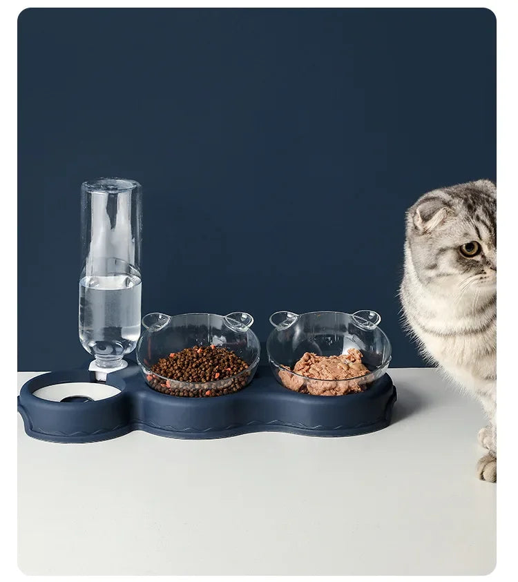 Pet Bowl Automatic Feeder 3-in-1.