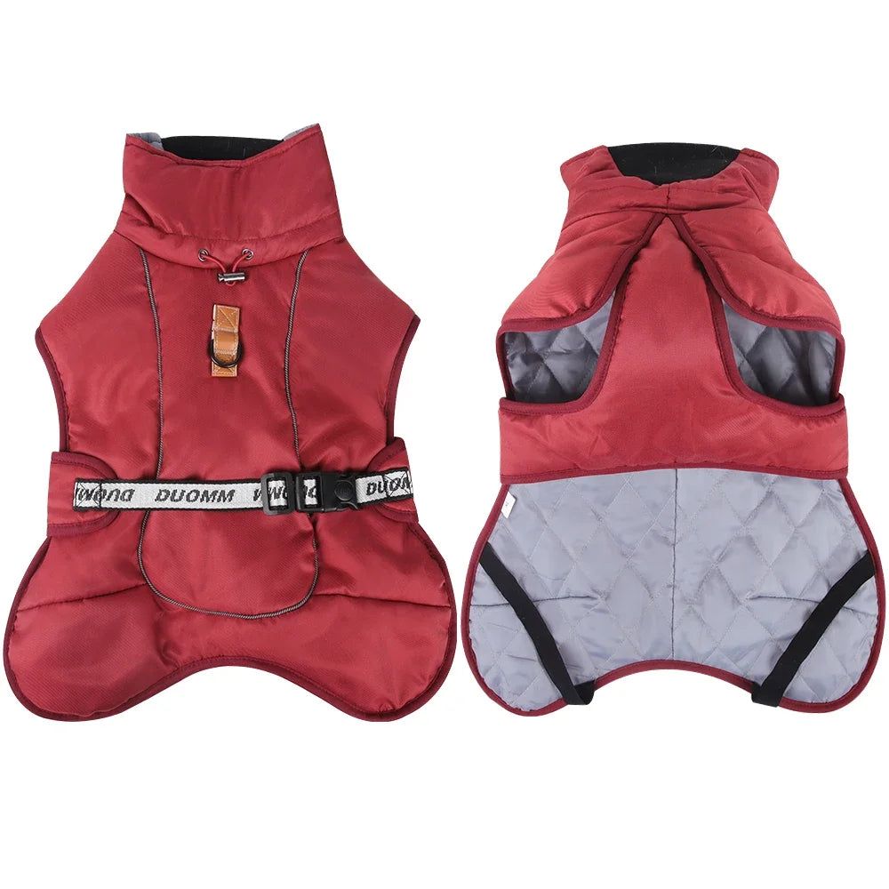 Dog Jacket Windproof Winter Warm