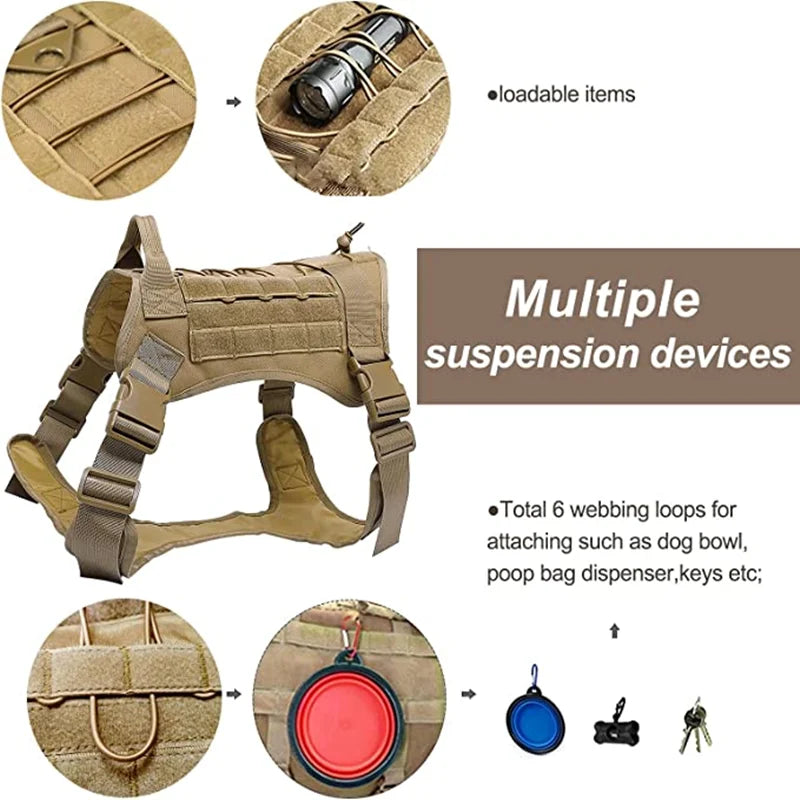 Military Tactical Dog Harness